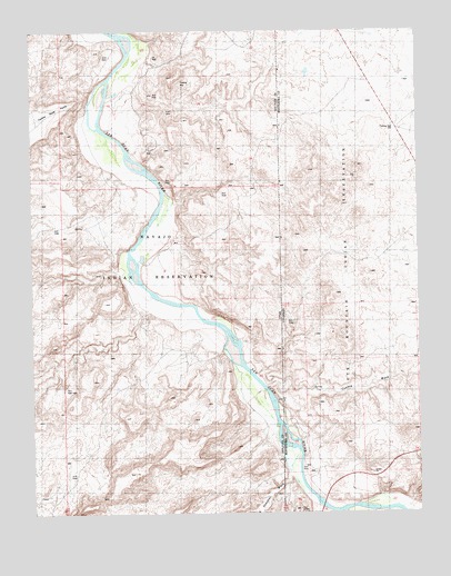 Yellow Rock Point East, UT USGS Topographic Map