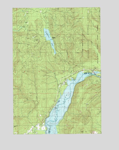 Cougar, WA USGS Topographic Map