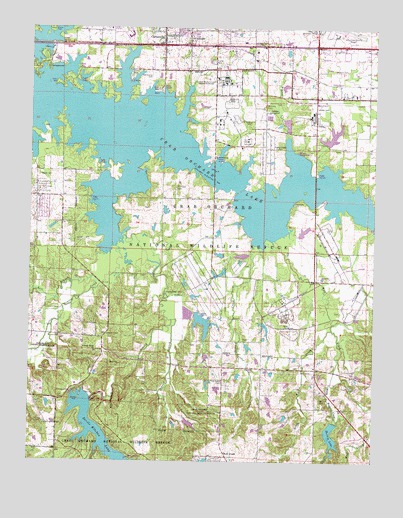 Crab Orchard Lake, IL USGS Topographic Map