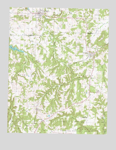 Creal Springs, IL USGS Topographic Map