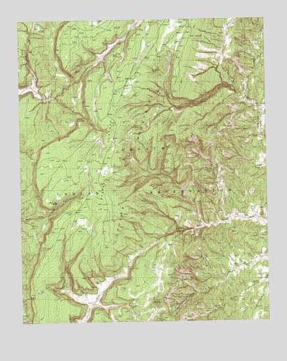Crevasse Canyon, NM USGS Topographic Map