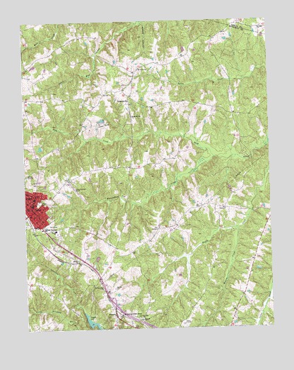 Crewe East, VA USGS Topographic Map