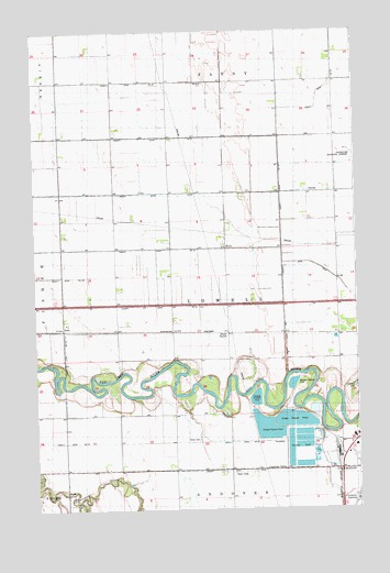Crookston SW, MN USGS Topographic Map