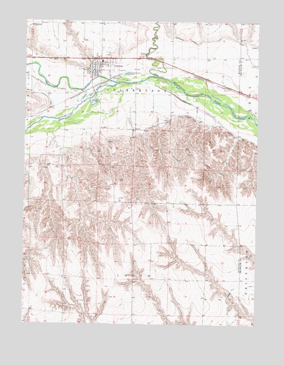 Culbertson, NE USGS Topographic Map