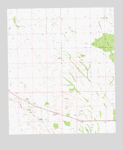 Custer Mountain, NM USGS Topographic Map