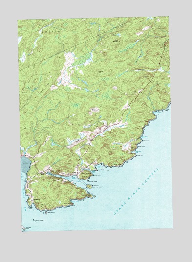 Cutler, ME USGS Topographic Map