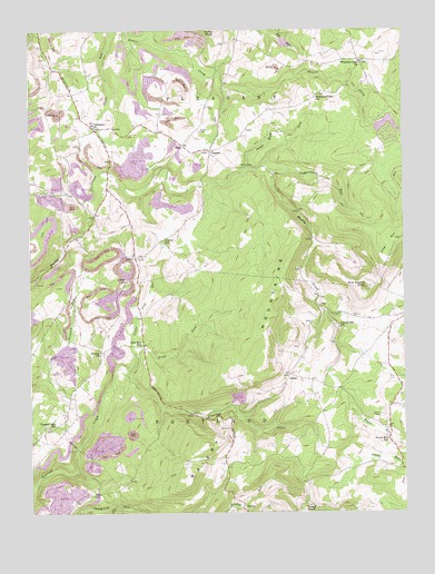Cuzzart, WV USGS Topographic Map