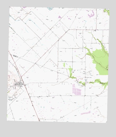 Damon, TX USGS Topographic Map