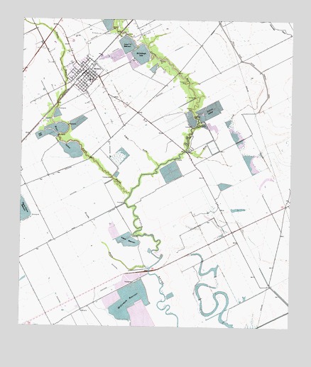 Danbury, TX USGS Topographic Map
