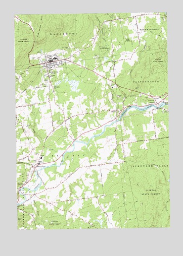 Dannemora, NY USGS Topographic Map