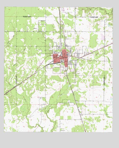 DeQuincy, LA USGS Topographic Map