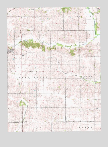 Deep River, IA USGS Topographic Map