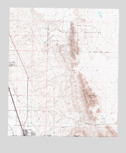 Anthony, NM USGS Topographic Map