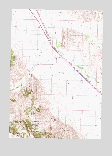 Dell, MT USGS Topographic Map