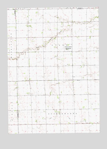 Delmont NE, SD USGS Topographic Map