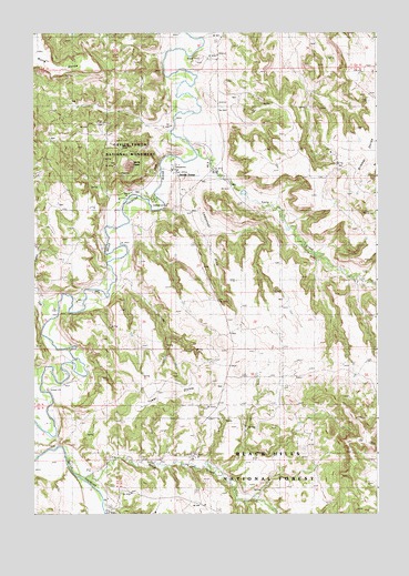 Devils Tower, WY USGS Topographic Map
