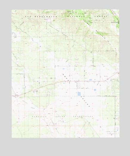 Anza, CA USGS Topographic Map