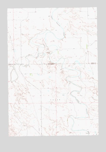 Doaks Butte, ND USGS Topographic Map