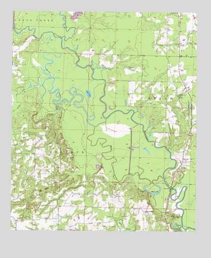 Doddridge NW, AR USGS Topographic Map