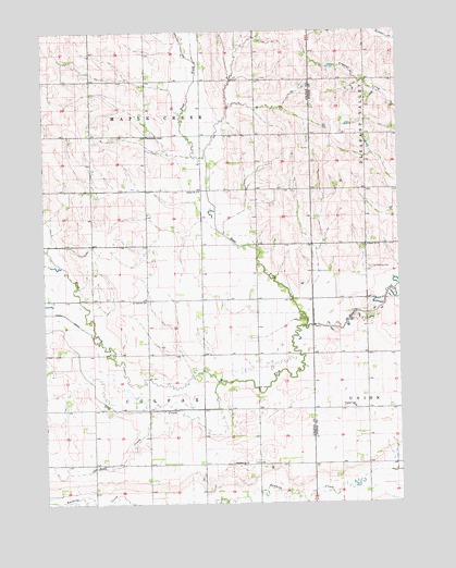 Dodge SW, NE USGS Topographic Map