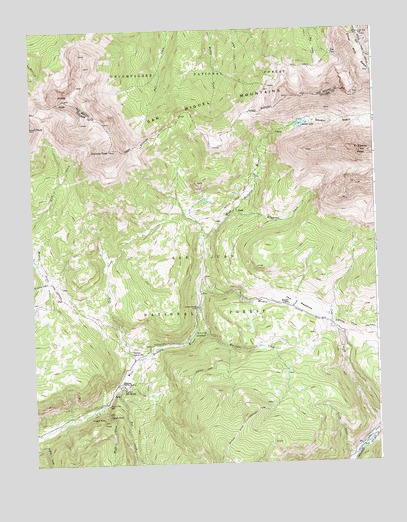 Dolores Peak, CO USGS Topographic Map