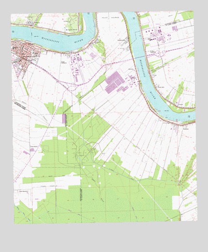 Donaldsonville, LA USGS Topographic Map