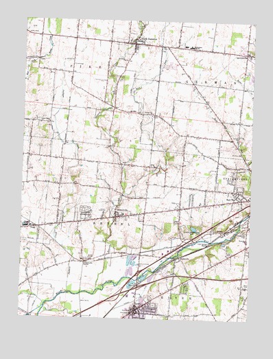 Donnelsville, OH USGS Topographic Map