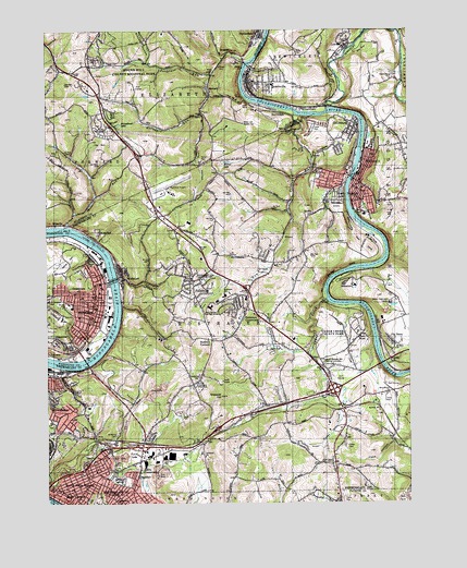 Donora, PA USGS Topographic Map