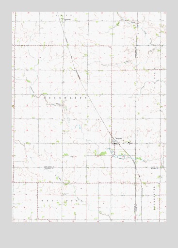 Dougherty, IA USGS Topographic Map