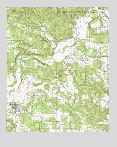 Dover, AR USGS Topographic Map
