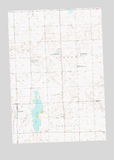 Dry Wood Lake, MN USGS Topographic Map