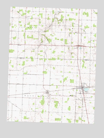 Dunkirk, OH USGS Topographic Map