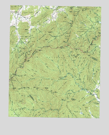 Dunsmore Mountain, NC USGS Topographic Map