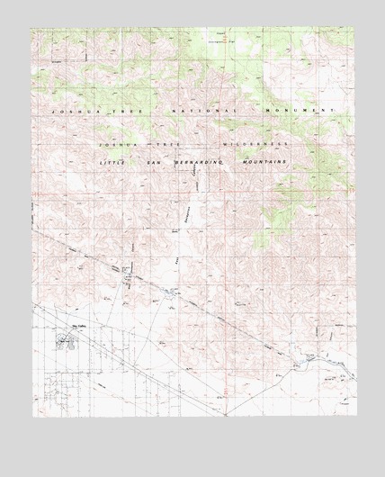 East Deception Canyon, CA USGS Topographic Map