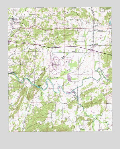 Eastaboga, AL USGS Topographic Map