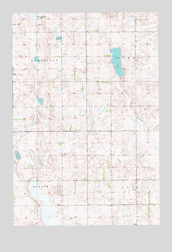 Eckelson SE, ND USGS Topographic Map