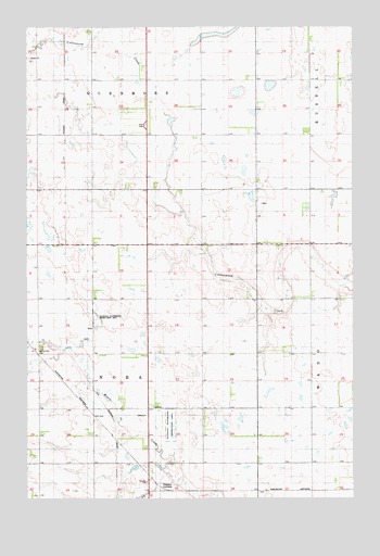 Edgeley Junction, ND USGS Topographic Map