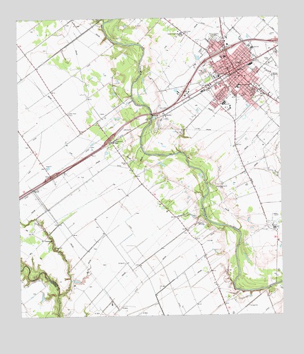 Edna, TX USGS Topographic Map