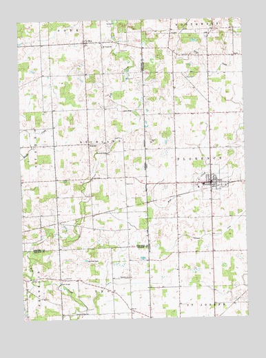 Edon, OH USGS Topographic Map