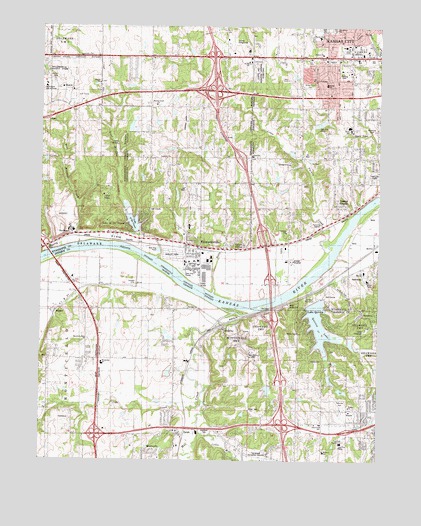 Edwardsville, KS USGS Topographic Map