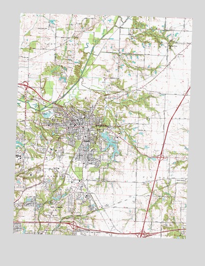 Edwardsville, IL USGS Topographic Map