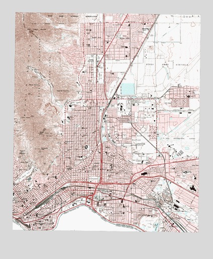 El Paso, TX USGS Topographic Map