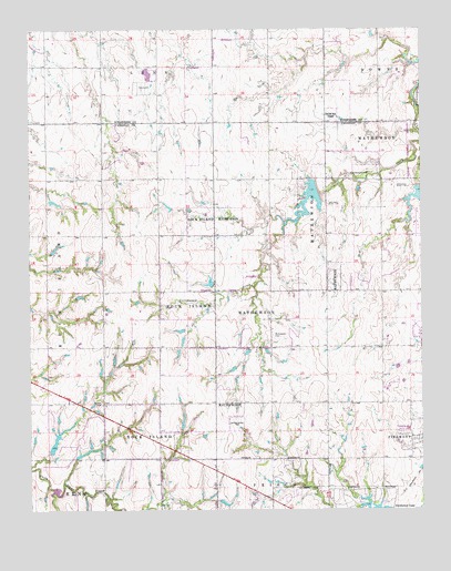 El Reno NE, OK USGS Topographic Map