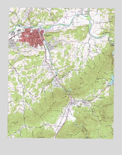 Elizabethton, TN USGS Topographic Map