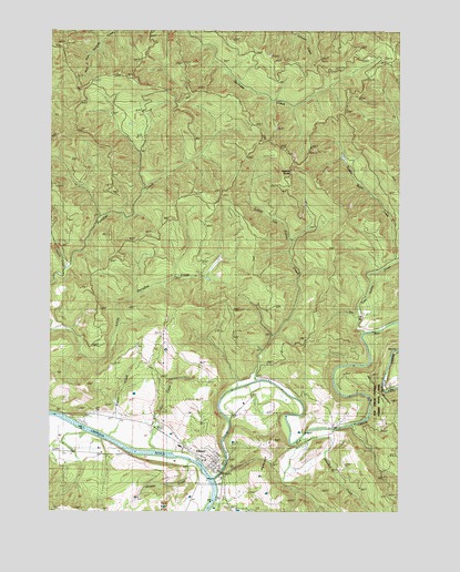 Elkton, OR USGS Topographic Map
