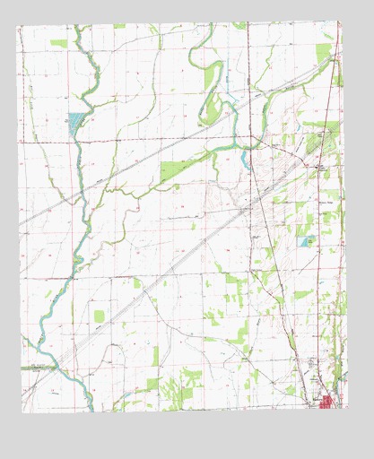 Eudora North, AR USGS Topographic Map