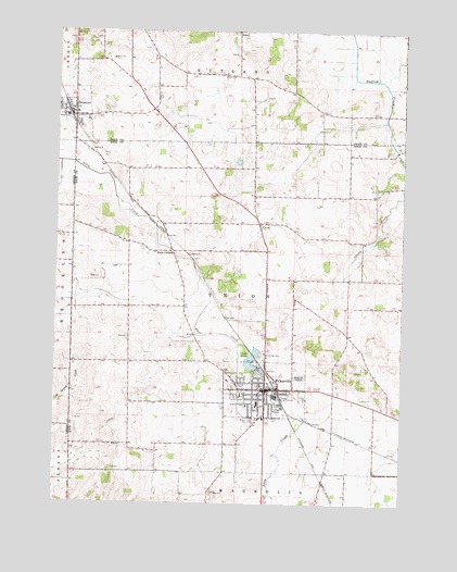 Evansville, WI USGS Topographic Map