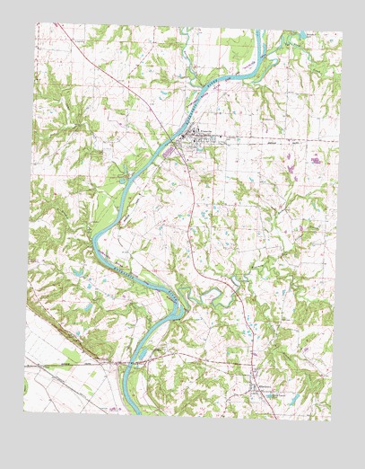 Evansville, IL USGS Topographic Map