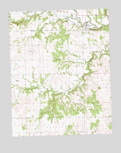 Fall River, KS USGS Topographic Map