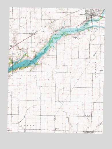 Farmer City South, IL USGS Topographic Map